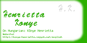 henrietta konye business card